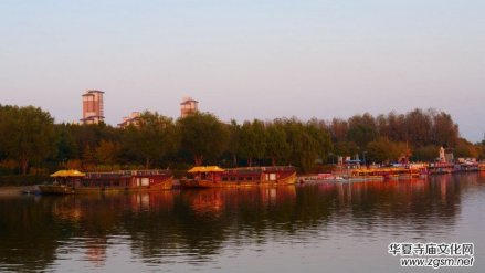 攝影：北京通州運河公園水上風景及畫舫游船掠影